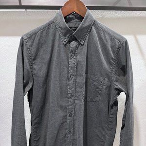 J. Crew — Casual Long Sleeve w/ Button-down Collar  — Gray